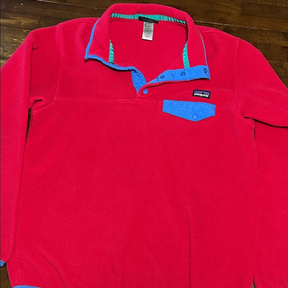 Patagonia Red and Blue Women's Jacket